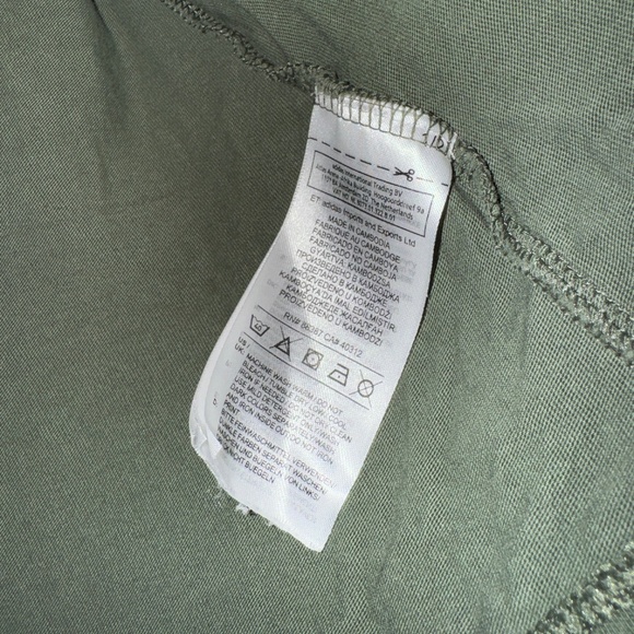 EUC Adidas Long Sleeve Originals Shirt Olive Green Size XS - Picture 4 of 8